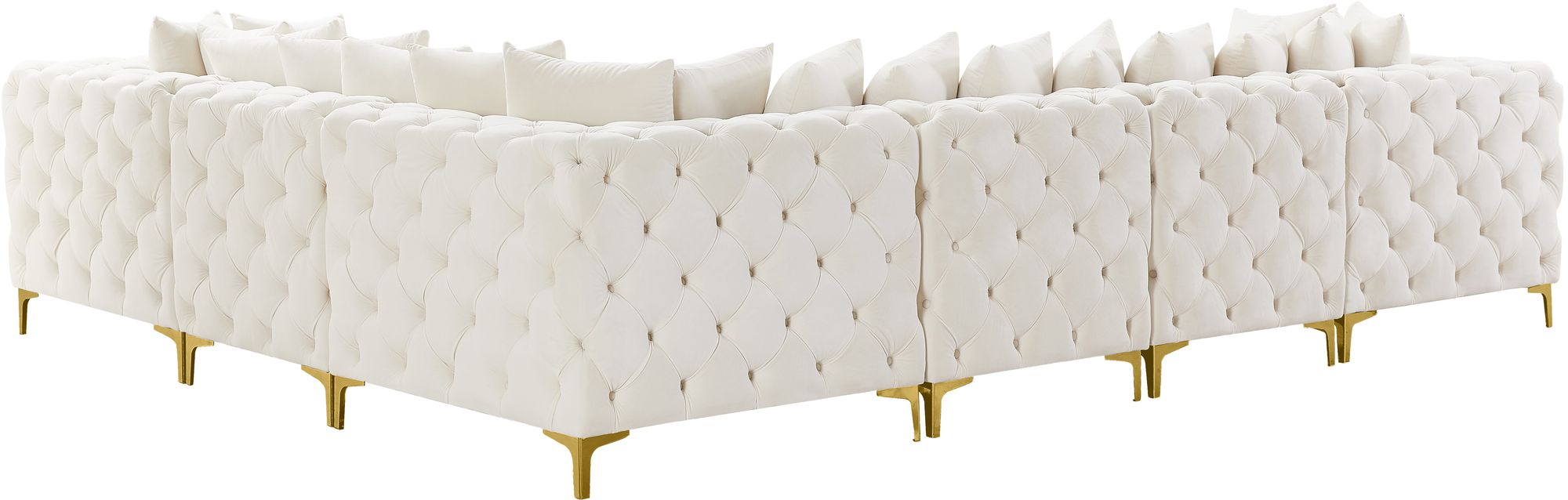 Tremblay 138" 6-Piece Velvet Modular Sectional