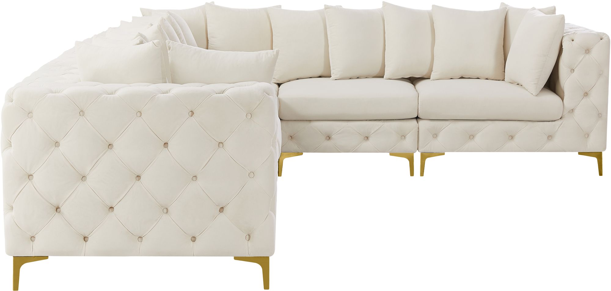 Tremblay 138" 6-Piece Velvet Modular Sectional