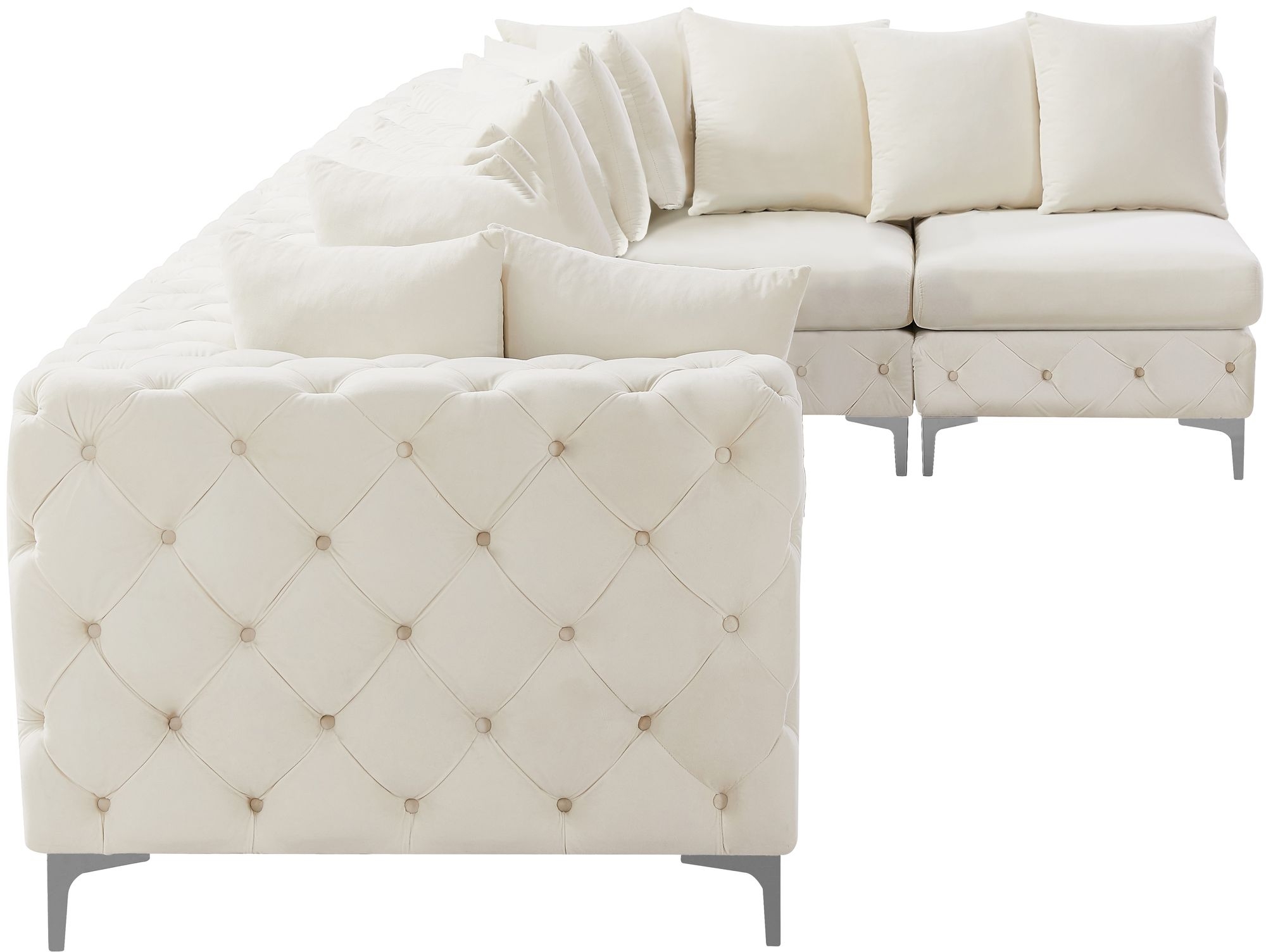 Tremblay 168" 6-Piece Velvet Modular Sectional