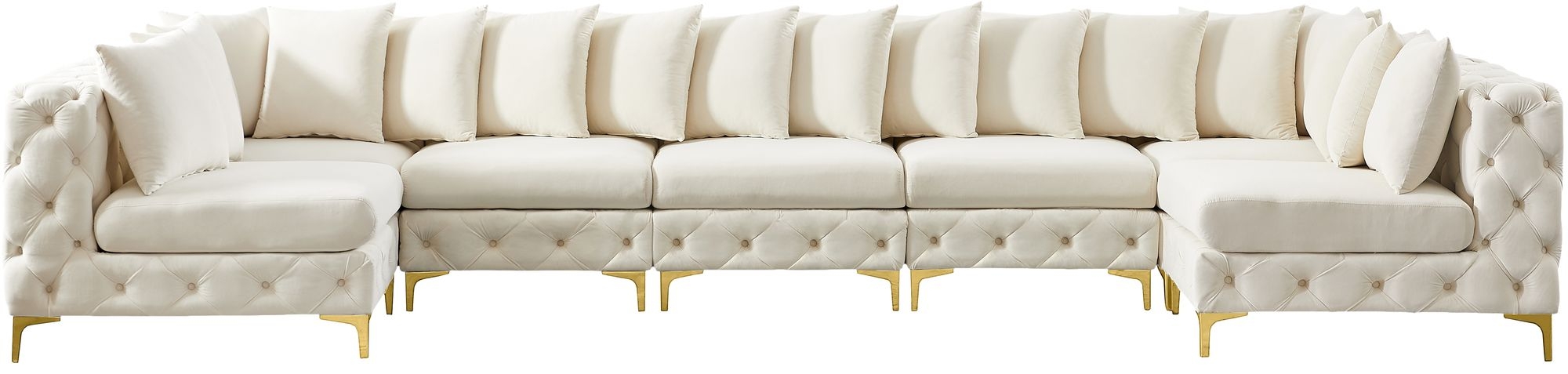 Tremblay 168" 7-Piece Velvet Modular Sectional