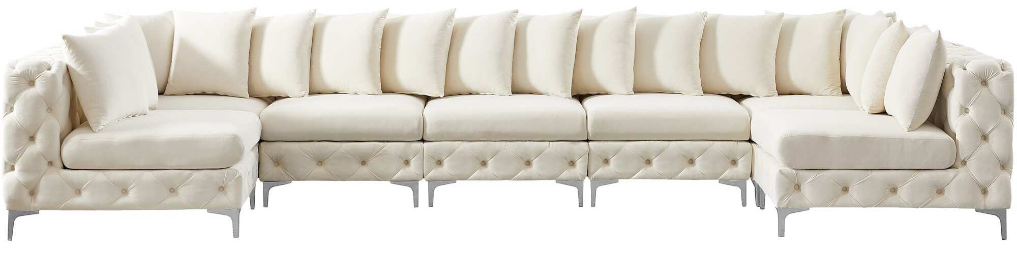 Tremblay 168" 7-Piece Velvet Modular Sectional