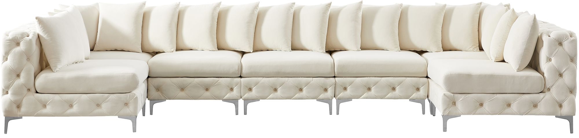 Tremblay 168" 7-Piece Velvet Modular Sectional