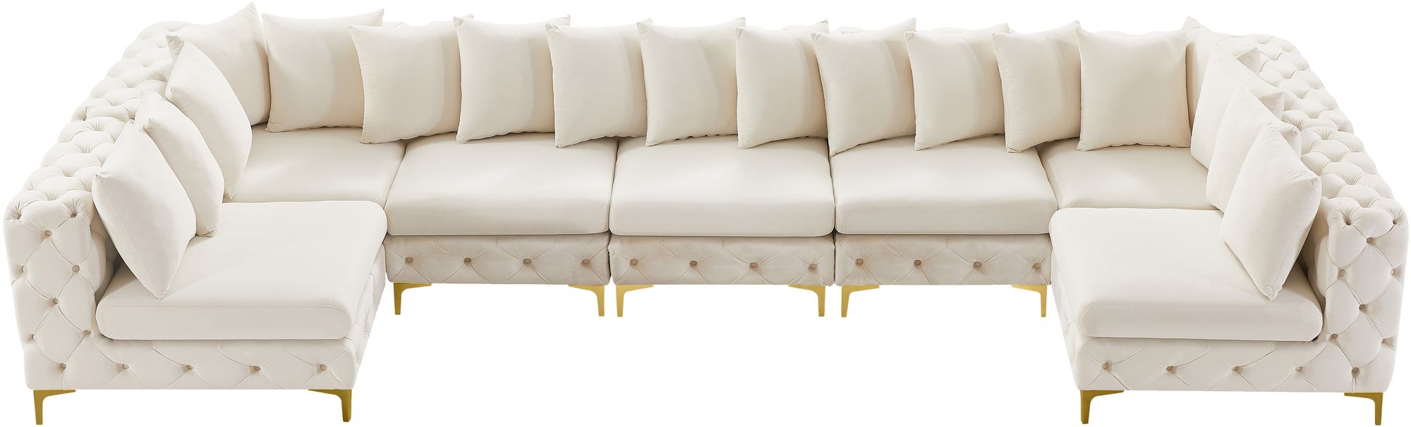 Tremblay 168" 7-Piece Velvet Modular Sectional