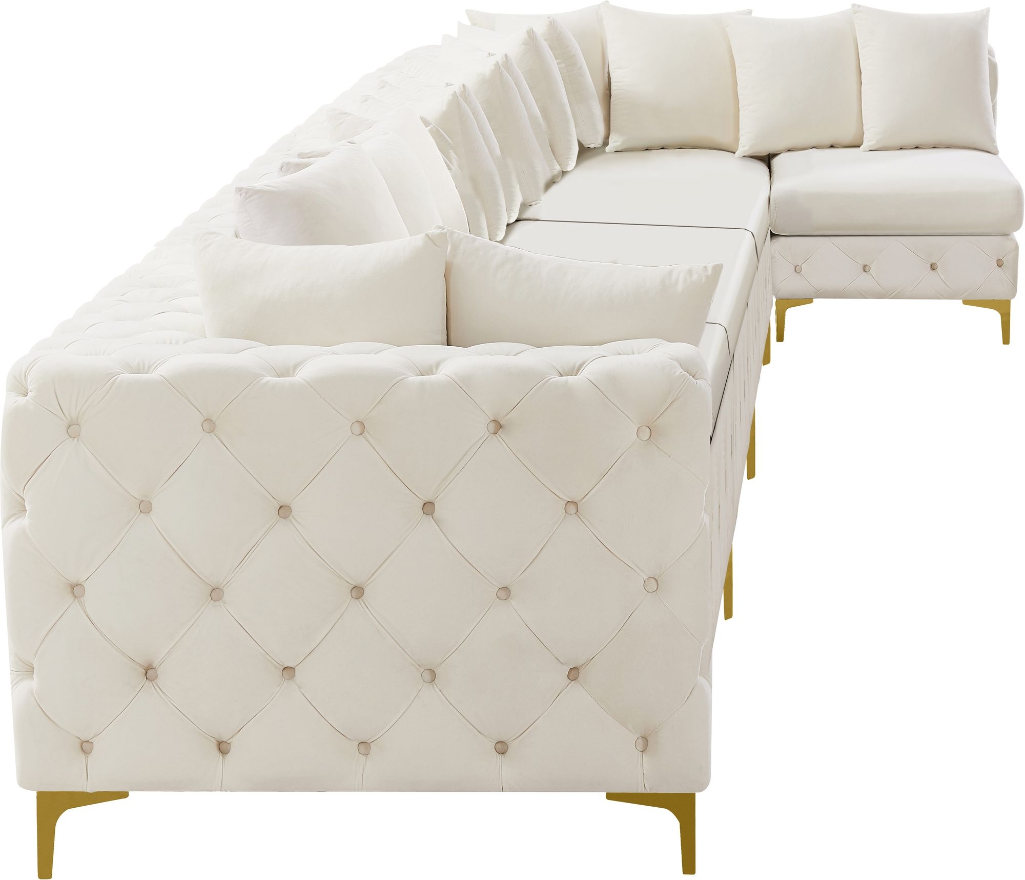 Tremblay 198" 7-Piece Velvet Modular Sectional