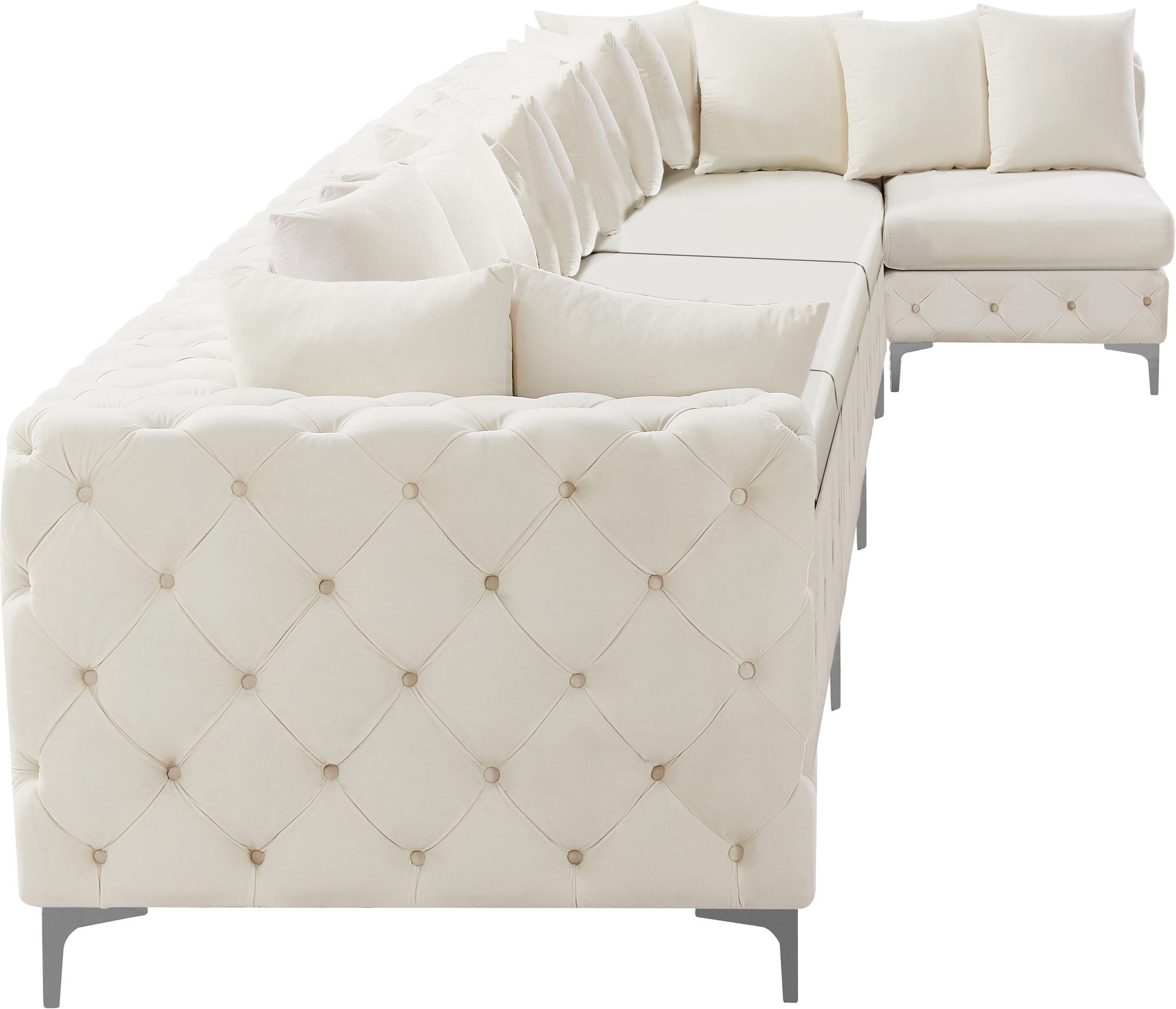 Tremblay 198" 7-Piece Velvet Modular Sectional