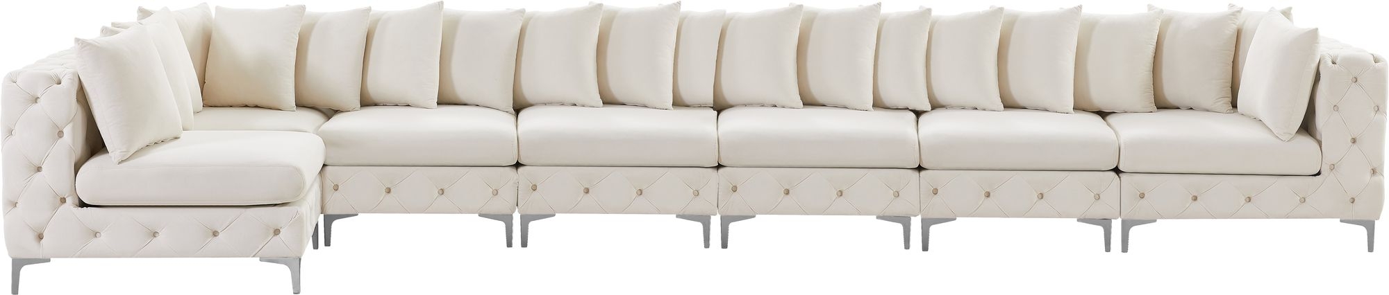 Tremblay 198" 7-Piece Velvet Modular Sectional