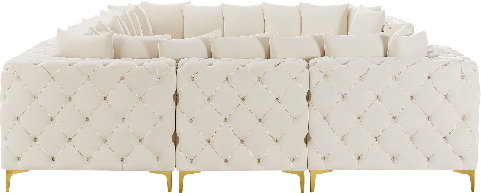 Tremblay 138" 8-Piece Velvet Modular Sectional