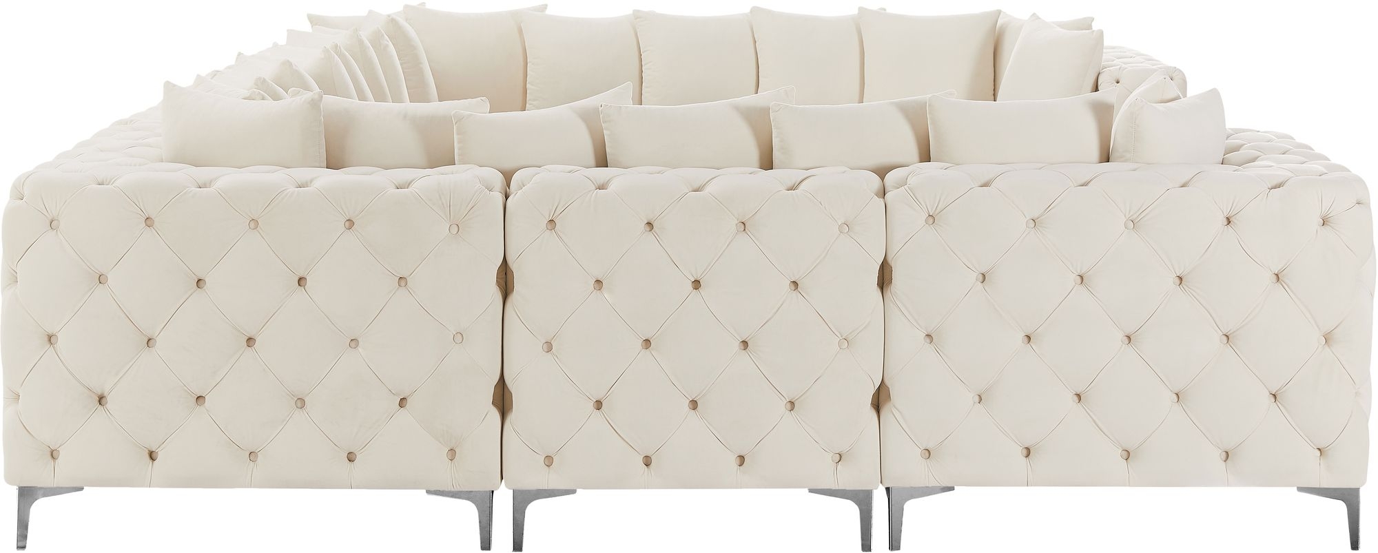 Tremblay 138" 8-Piece Velvet Modular Sectional
