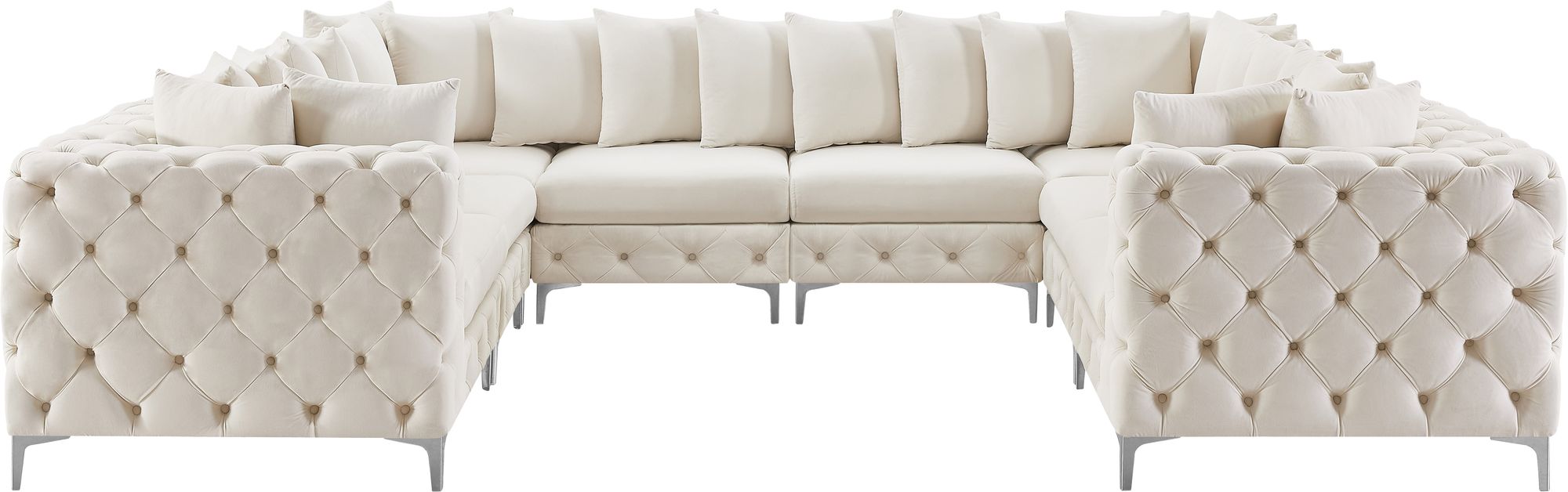 Tremblay 138" 8-Piece Velvet Modular Sectional