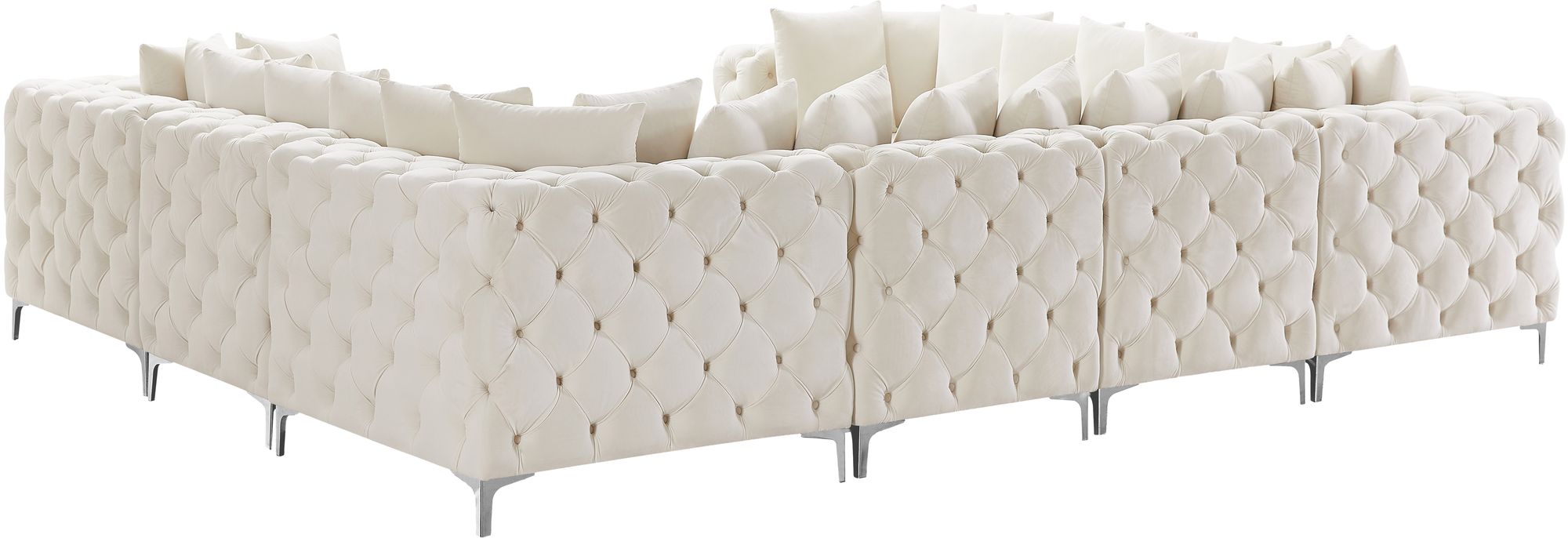 Tremblay 138" 8-Piece Velvet Modular Sectional
