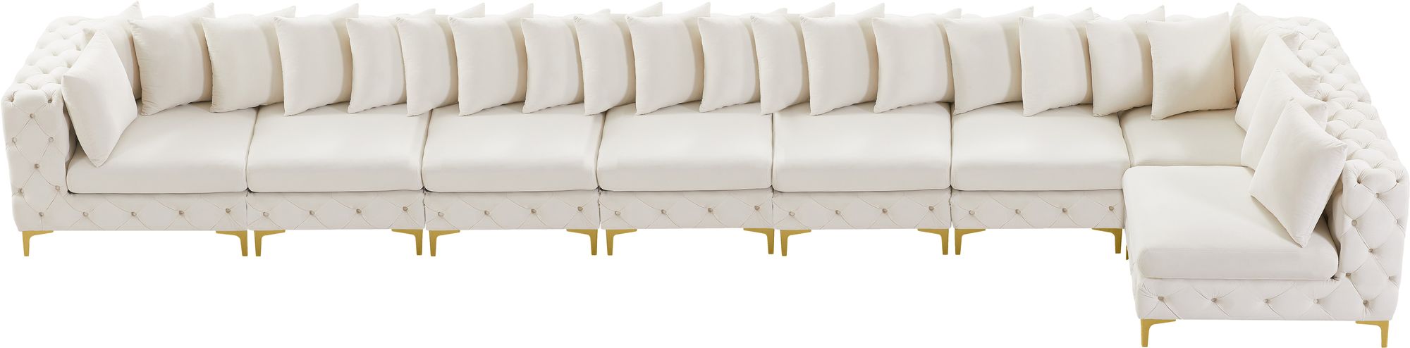 Tremblay 228" 8-Piece Velvet Modular Sectional