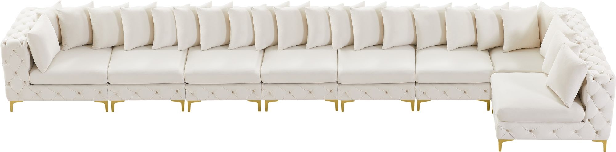 Tremblay 228" 8-Piece Velvet Modular Sectional