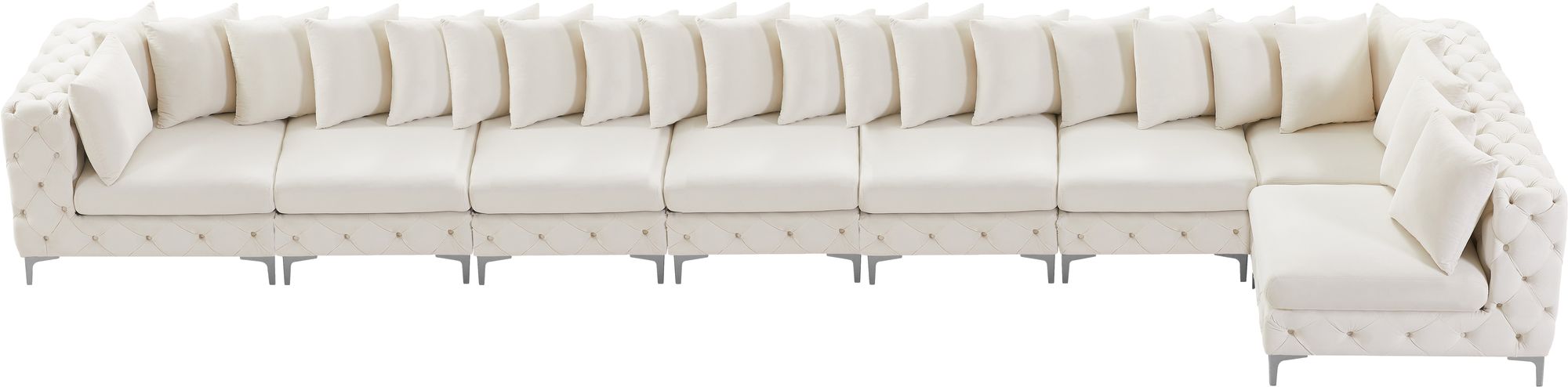 Tremblay 228" 8-Piece Velvet Modular Sectional