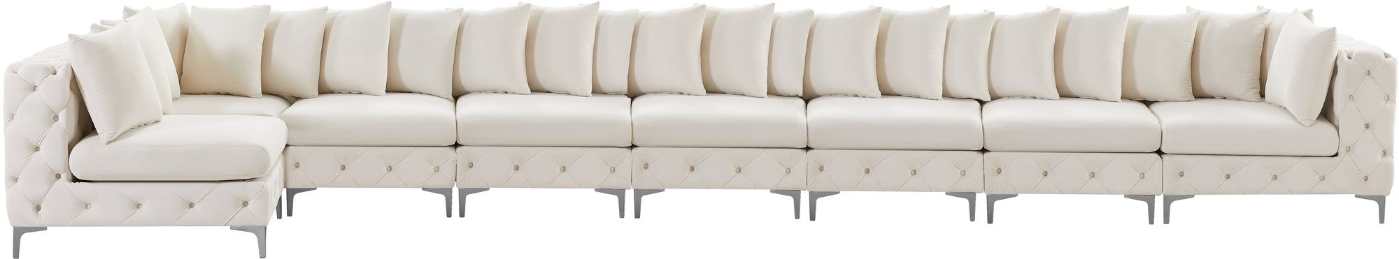 Tremblay 228" 8-Piece Velvet Modular Sectional