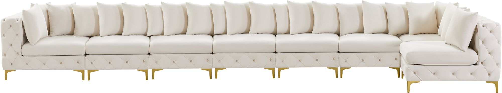 Tremblay 228" 8-Piece Velvet Modular Sectional