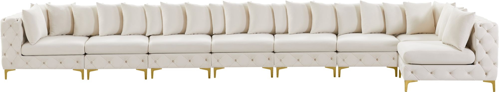Tremblay 228" 8-Piece Velvet Modular Sectional
