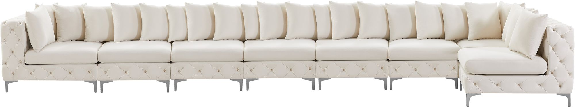 Tremblay 228" 8-Piece Velvet Modular Sectional