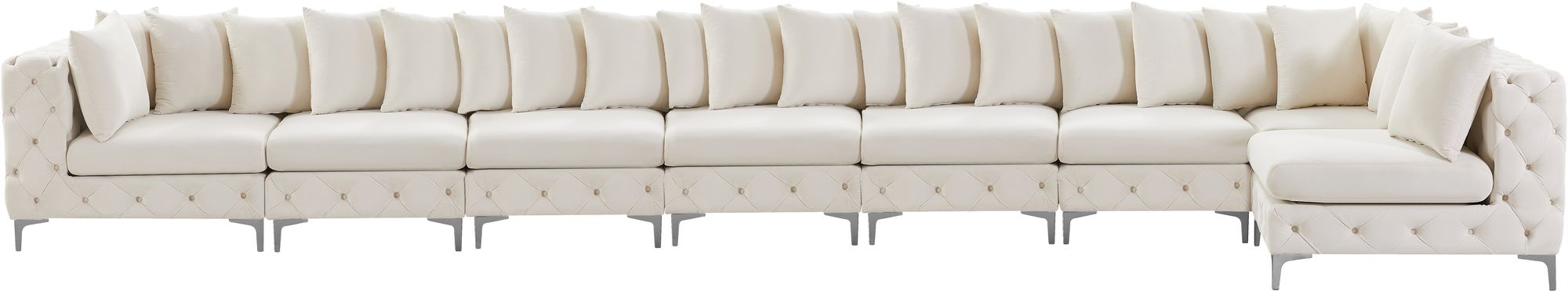 Tremblay 228" 8-Piece Velvet Modular Sectional