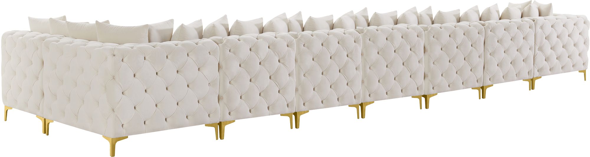 Tremblay 228" 8-Piece Velvet Modular Sectional