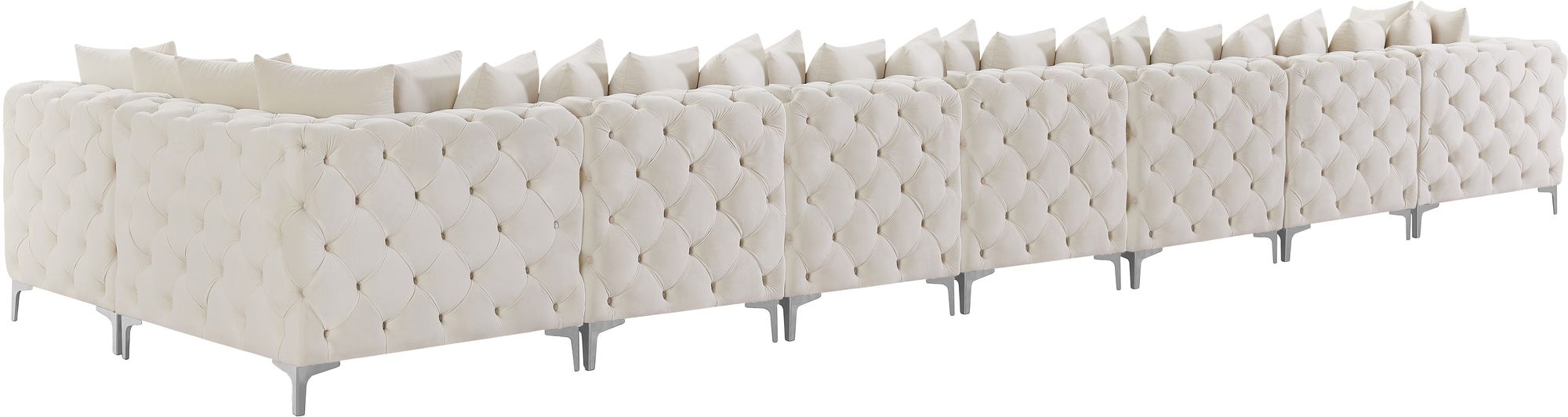 Tremblay 228" 8-Piece Velvet Modular Sectional