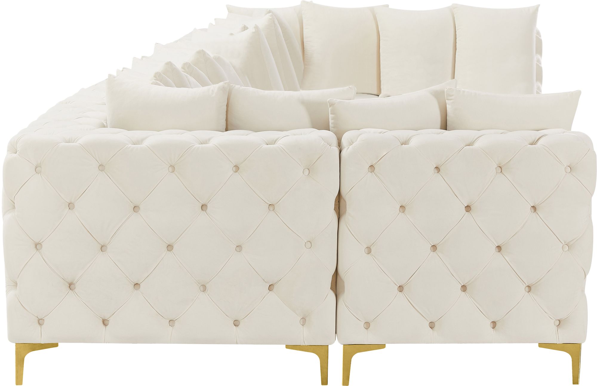 Tremblay 198" 8-Piece Velvet Modular Sectional