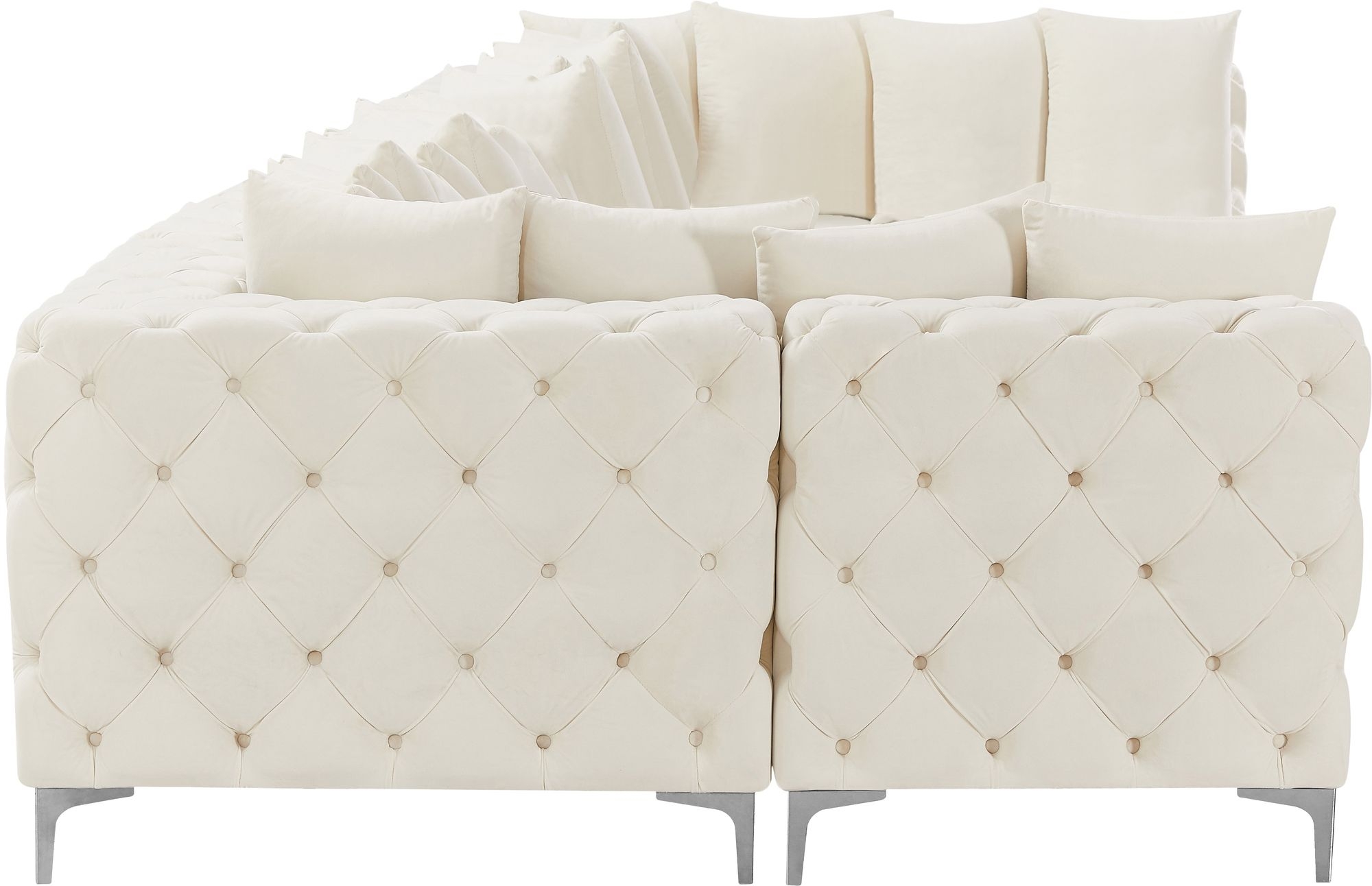 Tremblay 198" 8-Piece Velvet Modular Sectional