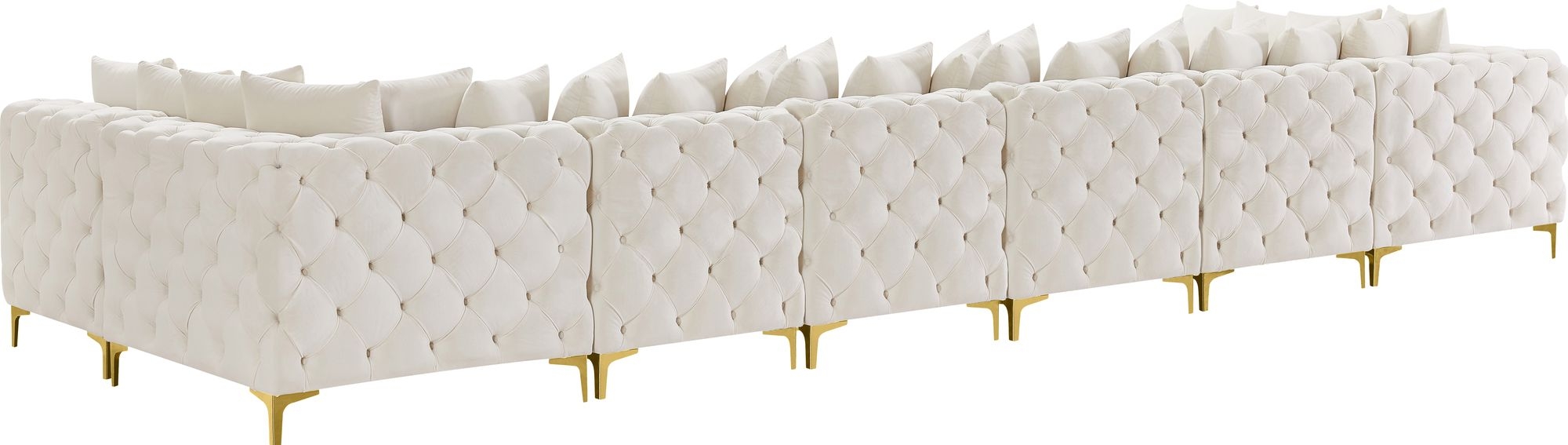 Tremblay 198" 8-Piece Velvet Modular Sectional