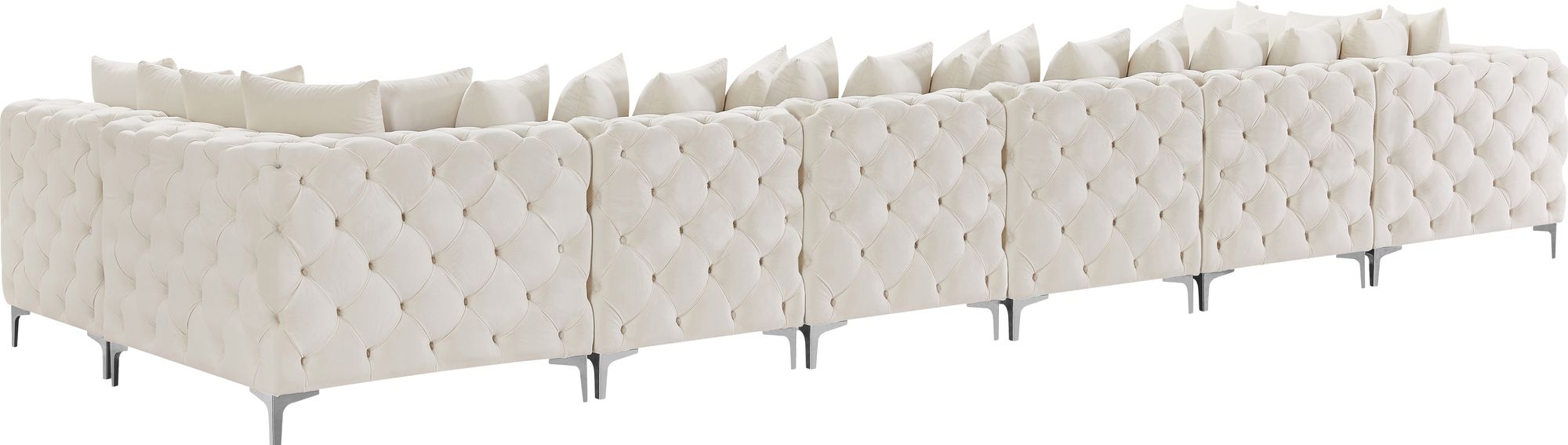 Tremblay 198" 8-Piece Velvet Modular Sectional