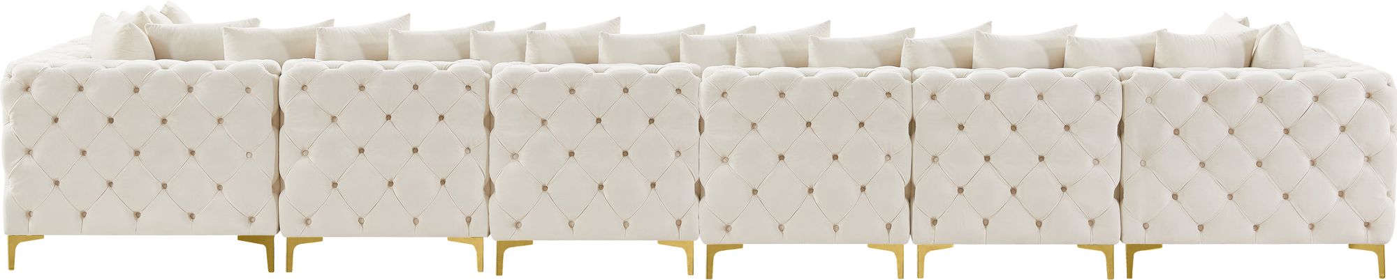 Tremblay 198" 8-Piece Velvet Modular Sectional