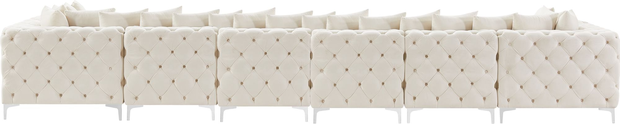 Tremblay 198" 8-Piece Velvet Modular Sectional