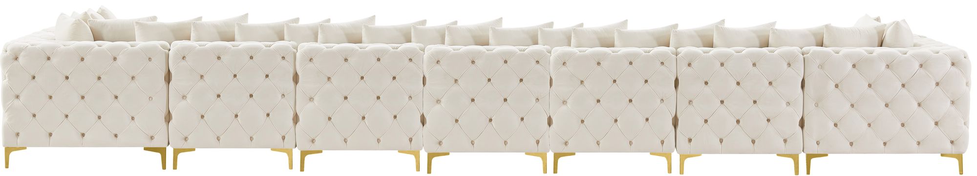 Tremblay 228" 9-Piece Velvet Modular Sectional