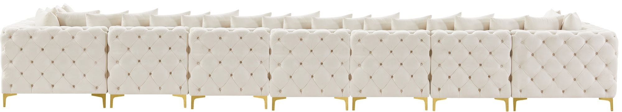 Tremblay 228" 9-Piece Velvet Modular Sectional