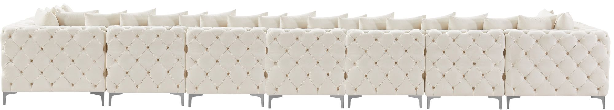 Tremblay 228" 9-Piece Velvet Modular Sectional