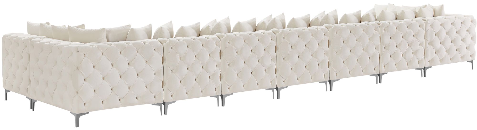 Tremblay 228" 9-Piece Velvet Modular Sectional