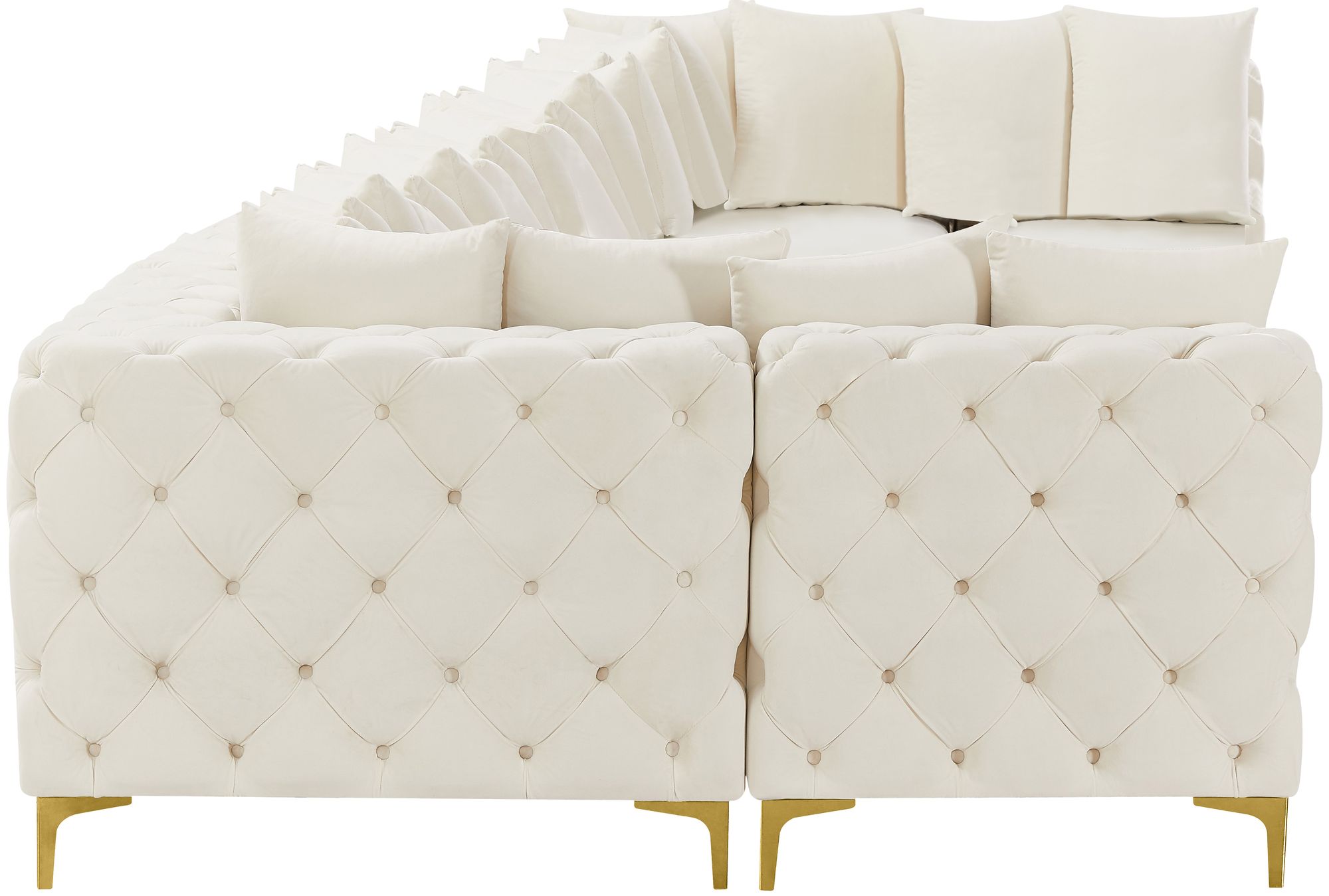 Tremblay 228" 9-Piece Velvet Modular Sectional