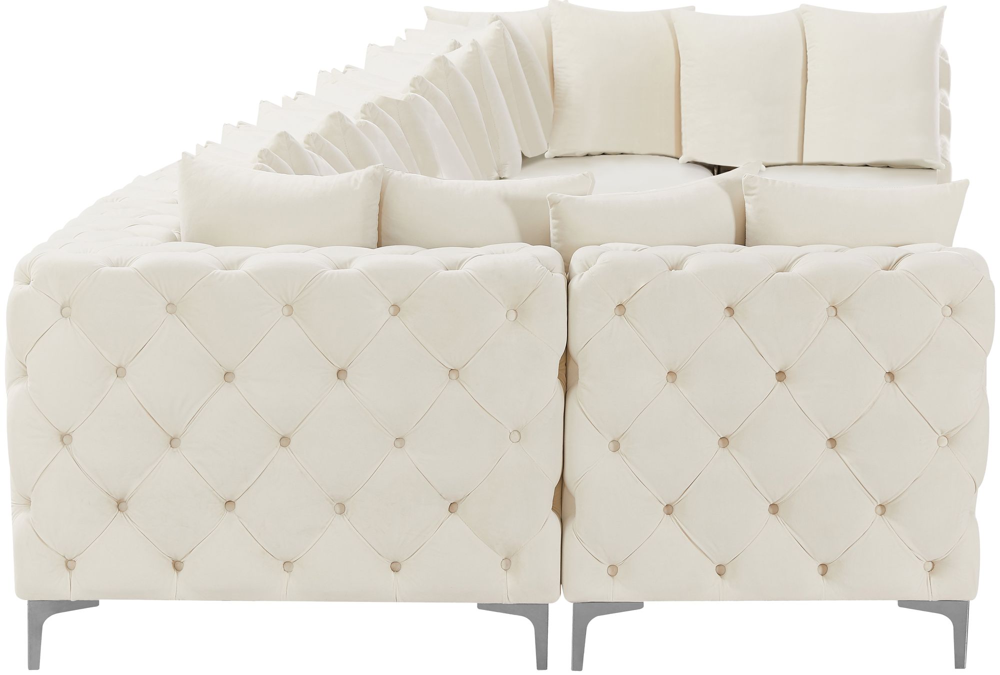 Tremblay 228" 9-Piece Velvet Modular Sectional