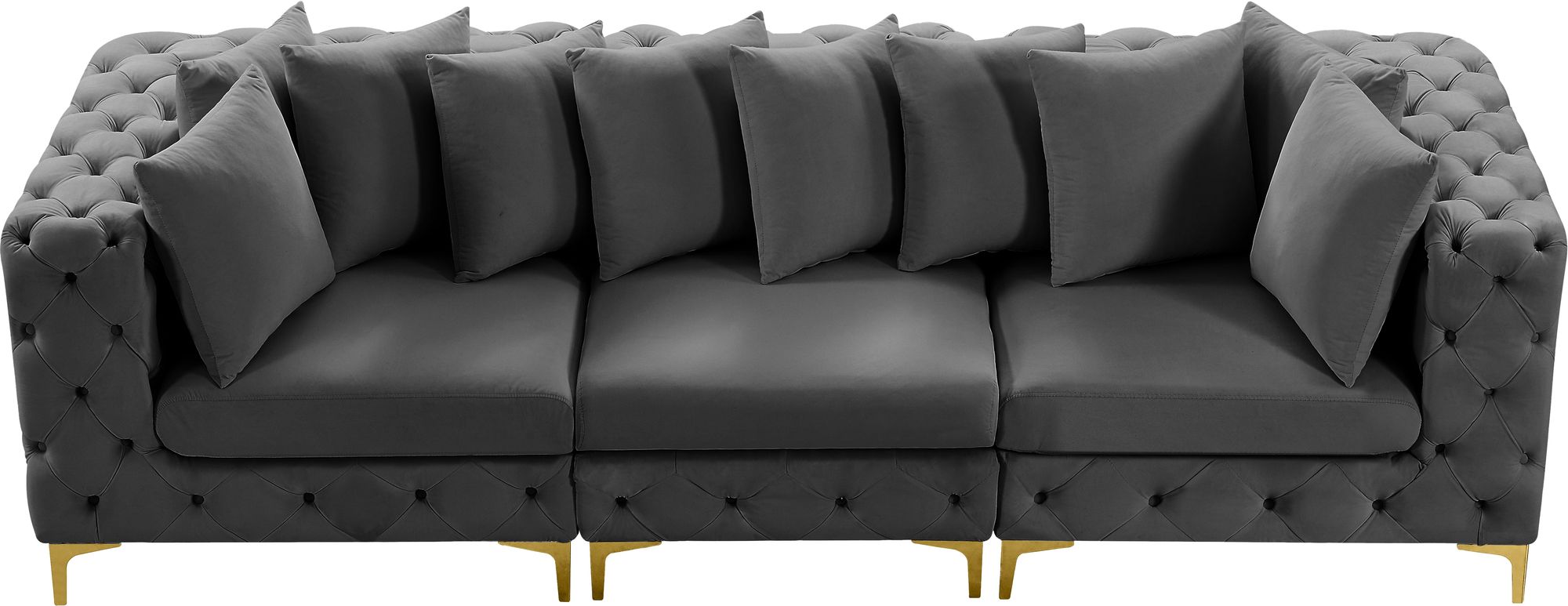 Tremblay 108" Velvet Modular Sofa