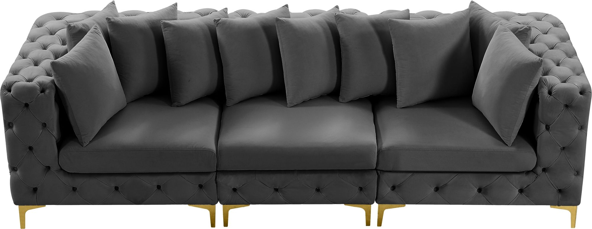 Tremblay 108" Velvet Modular Sofa