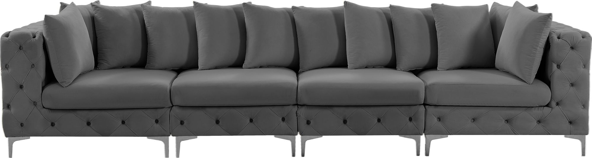 Tremblay 138" Velvet Modular Sofa