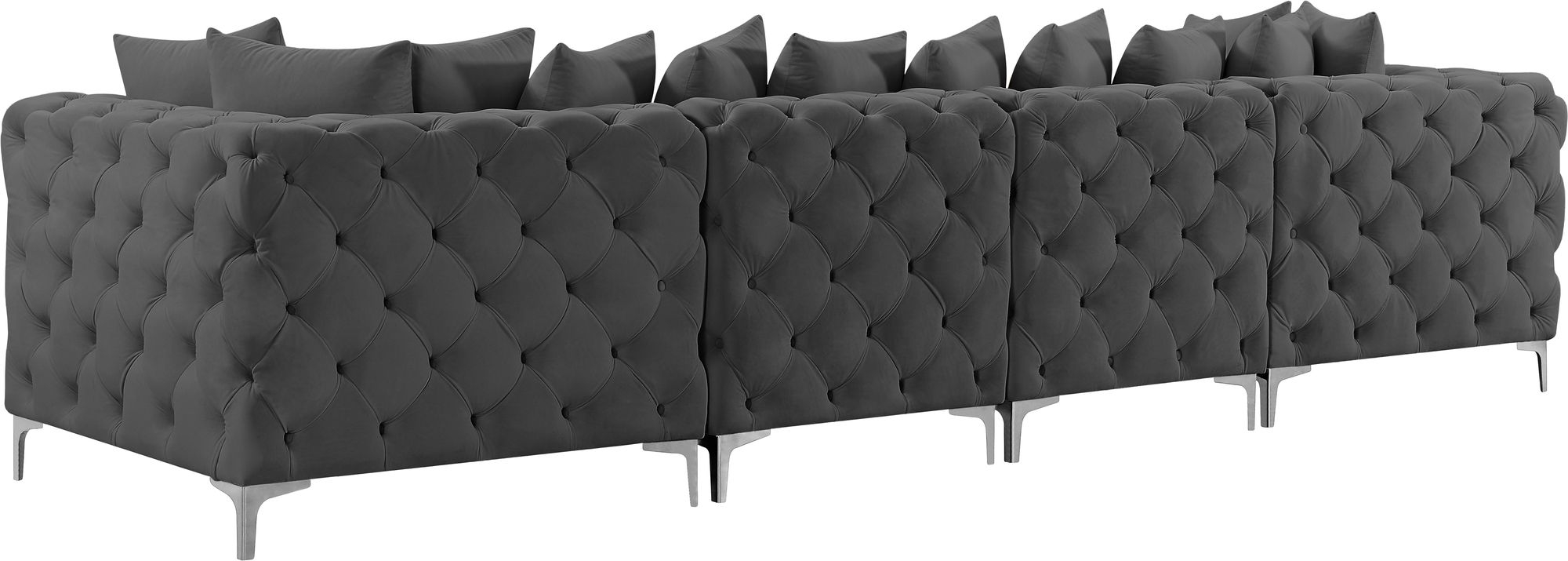 Tremblay 138" Velvet Modular Sofa