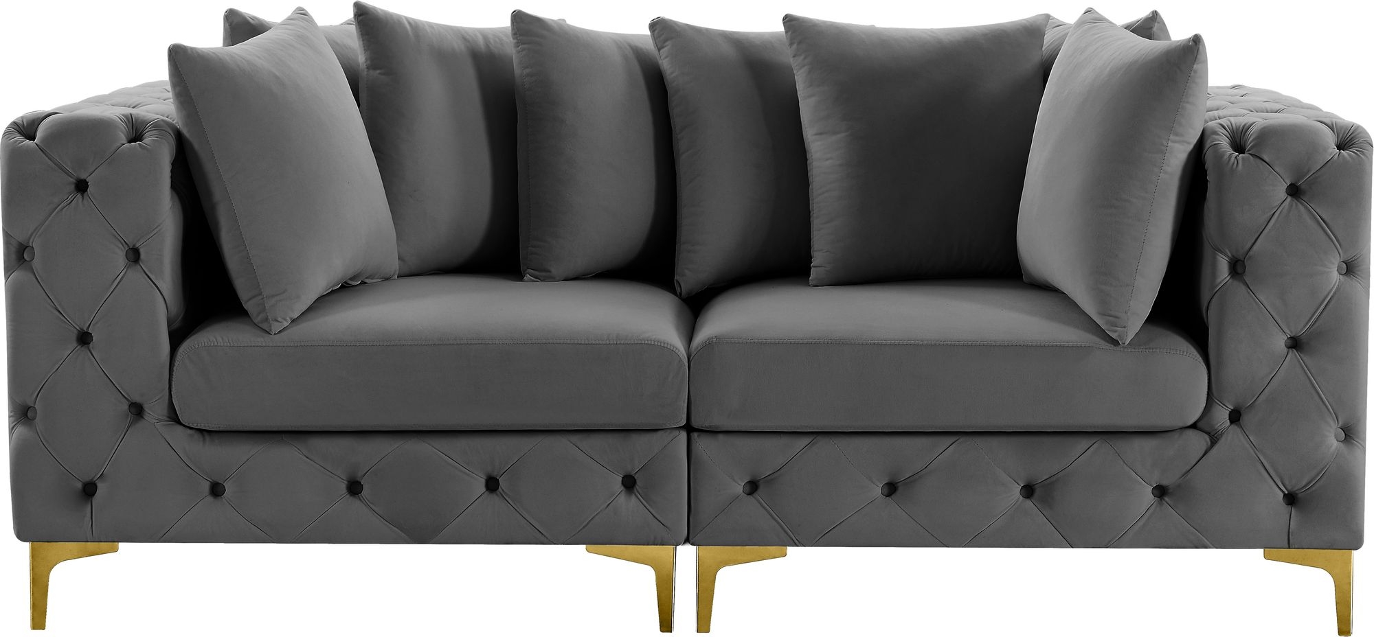 Tremblay 78" Velvet Modular Sofa