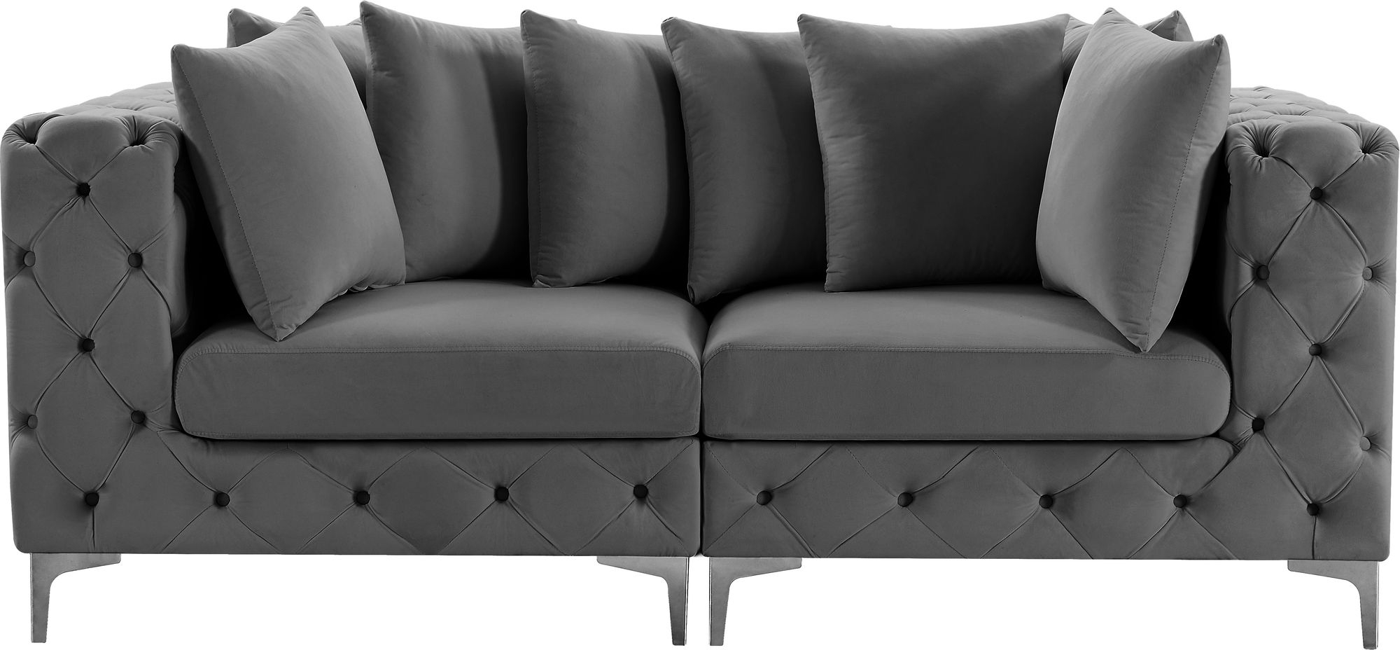 Tremblay 78" Velvet Modular Sofa