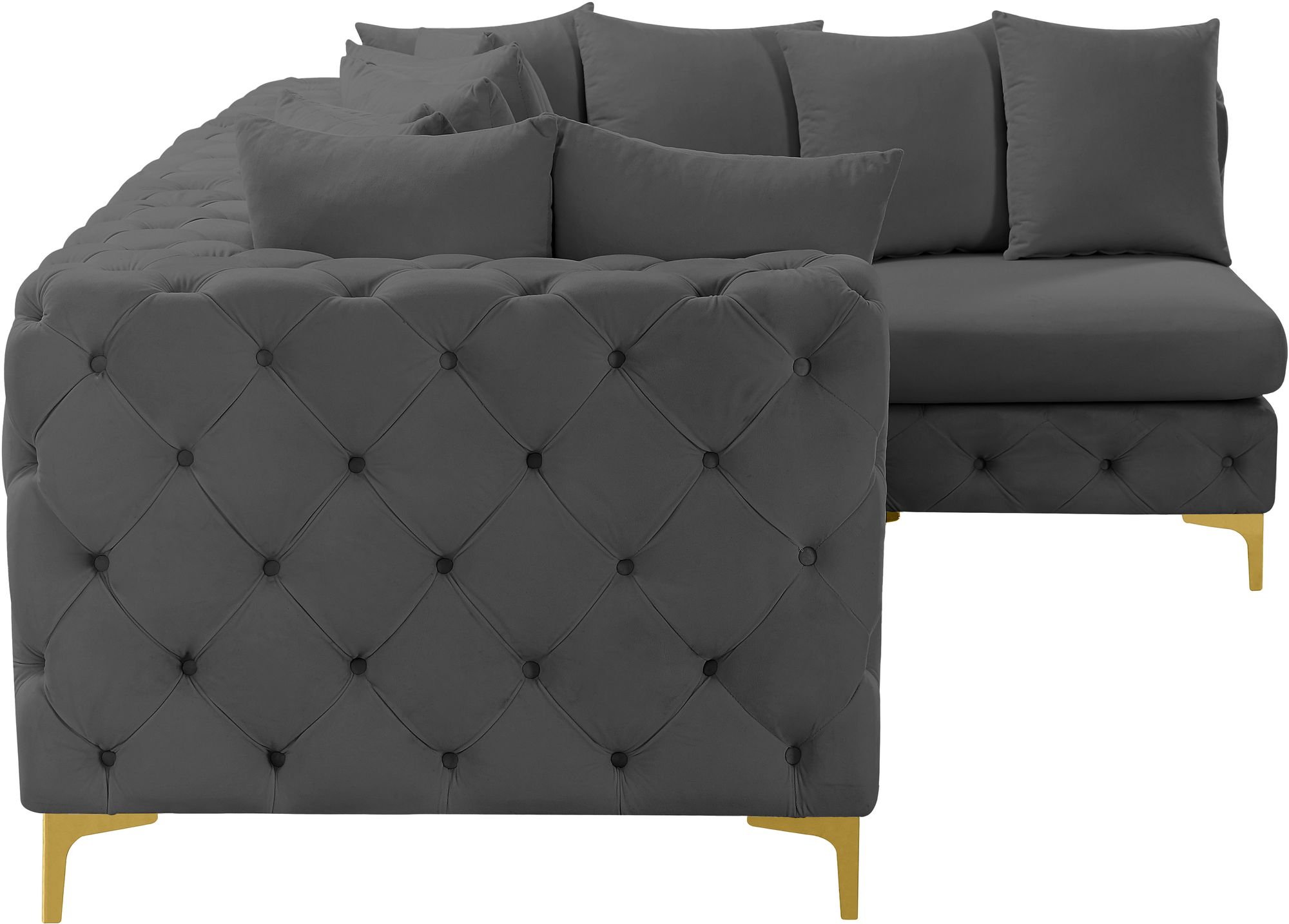 Tremblay 108" 4-Piece Velvet Modular Sectional