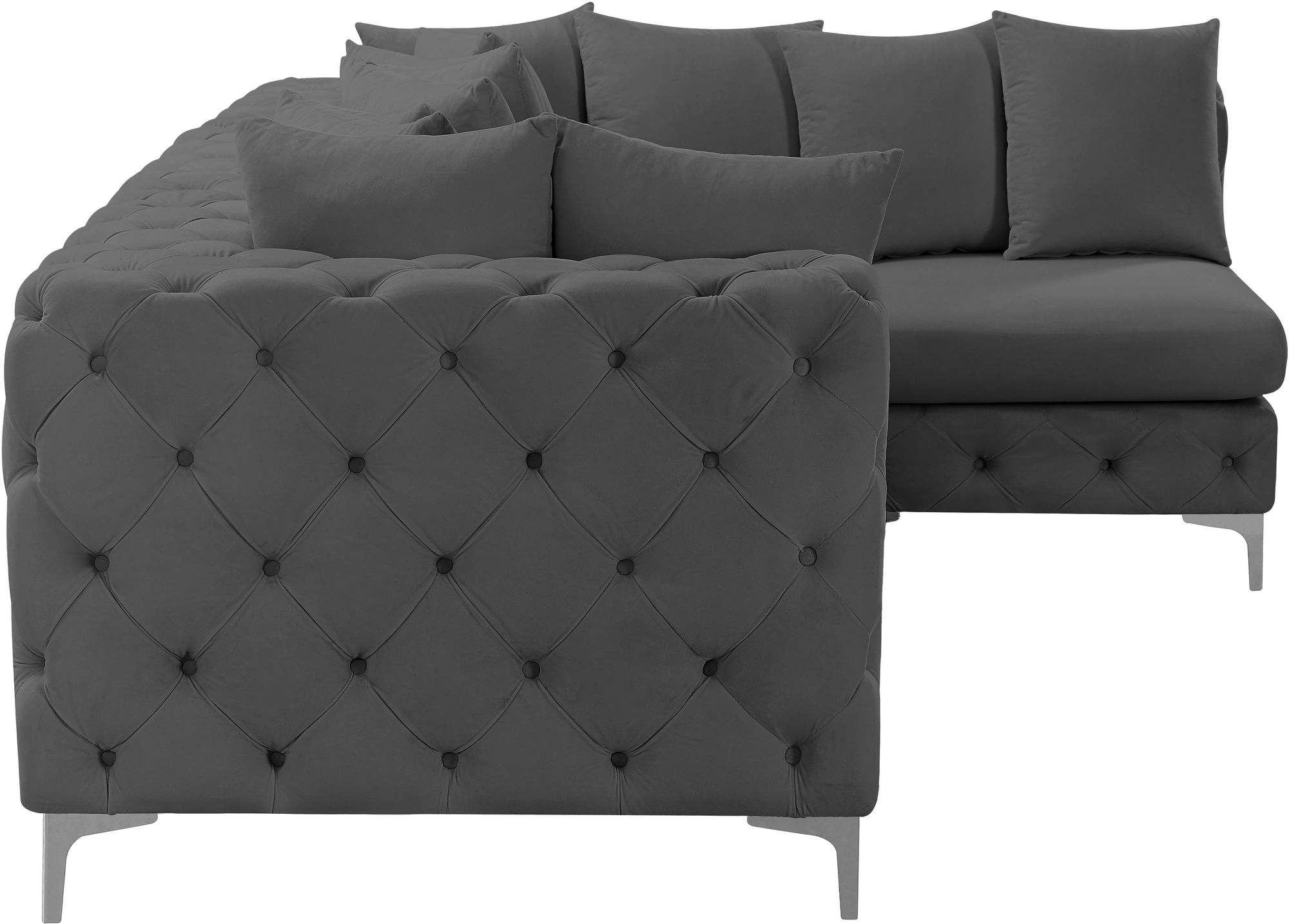 Tremblay 108" 4-Piece Velvet Modular Sectional