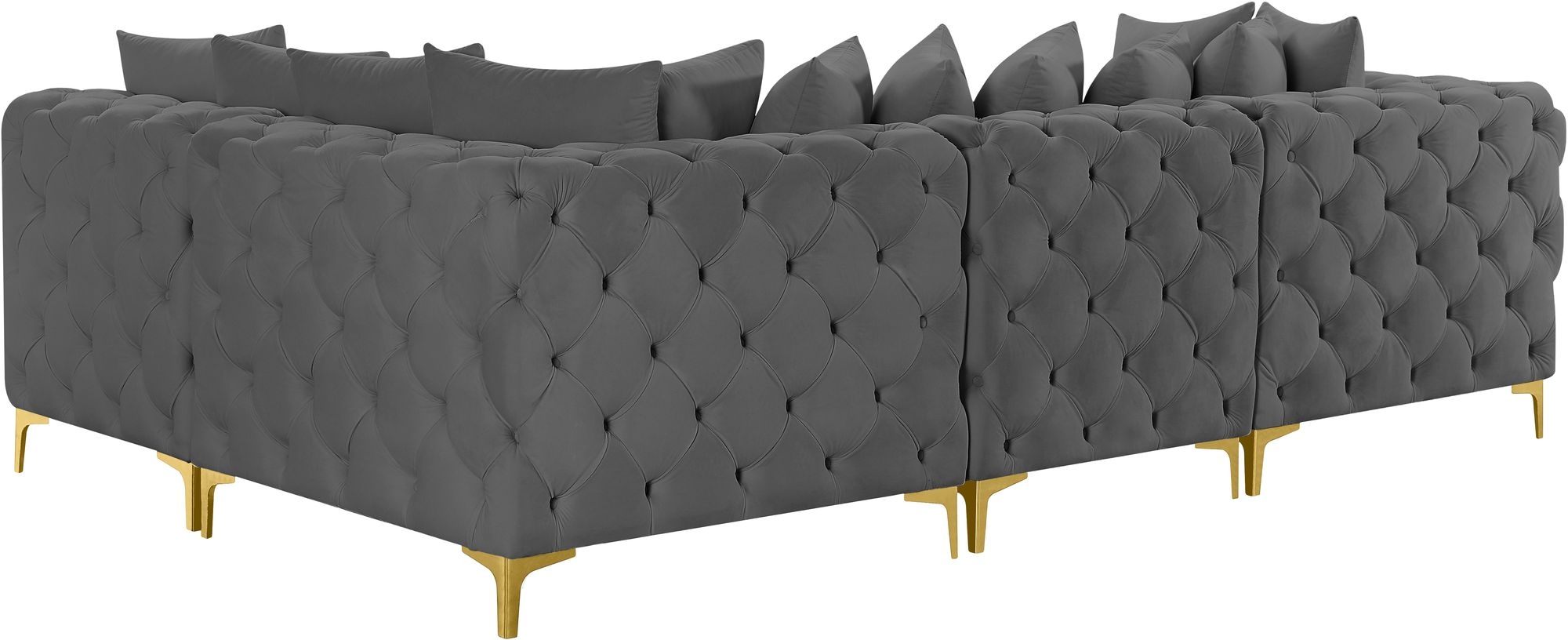 Tremblay 108" 4-Piece Velvet Modular Sectional
