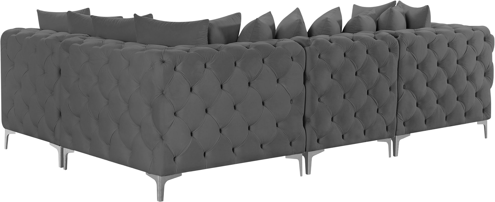 Tremblay 108" 4-Piece Velvet Modular Sectional