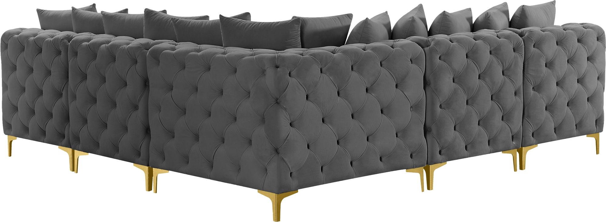 Tremblay 99" 5-Piece Velvet Modular Sectional