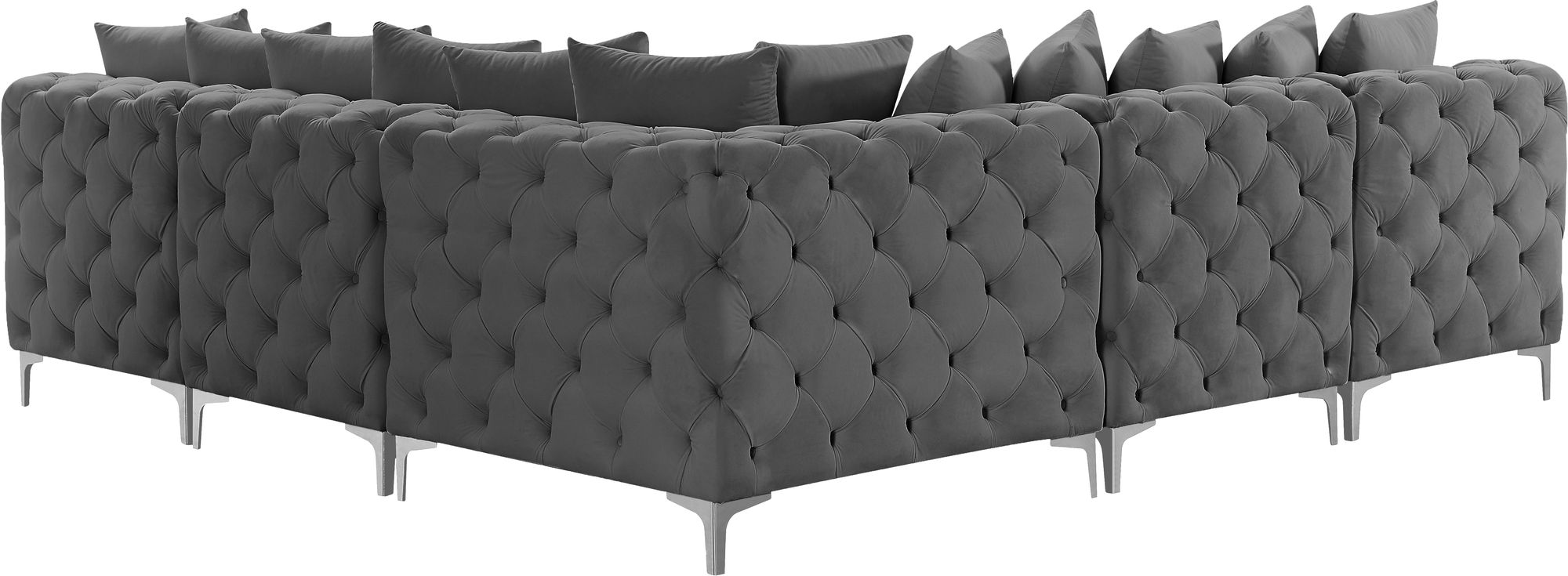 Tremblay 99" 5-Piece Velvet Modular Sectional