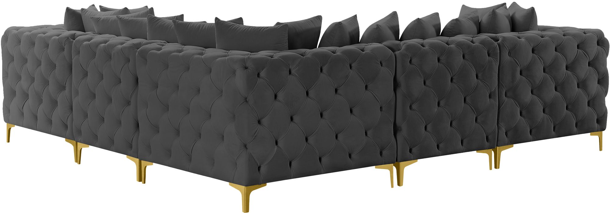 Tremblay 108" 5-Piece Velvet Modular Corner Sectional