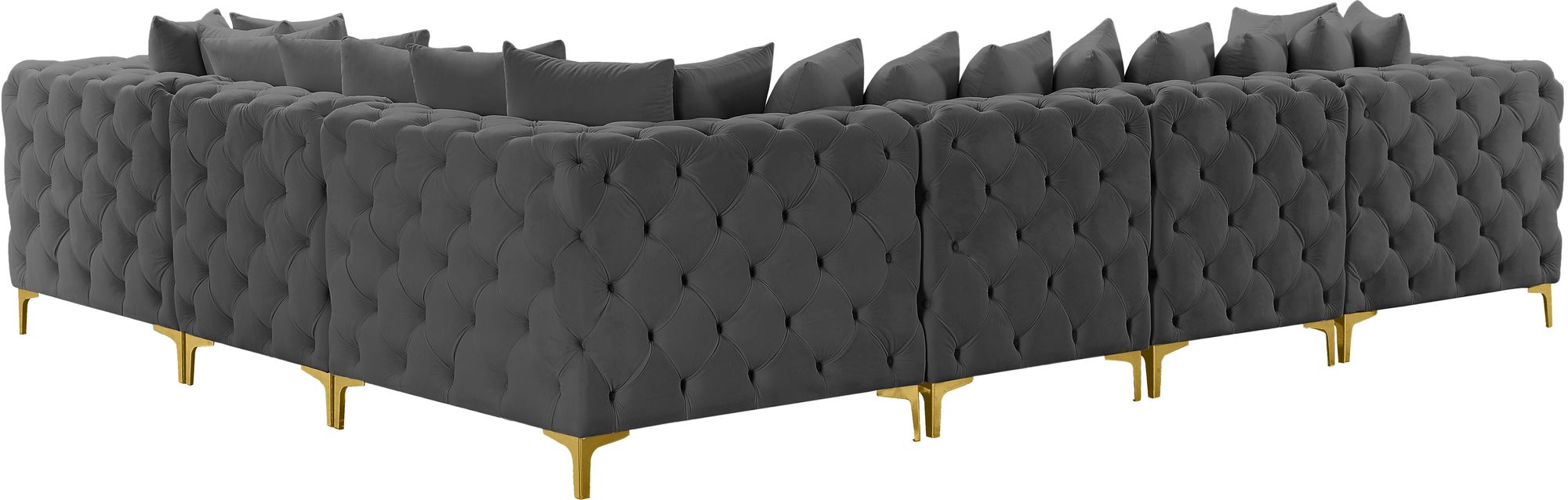 Tremblay 138" 6-Piece Velvet Modular Sectional